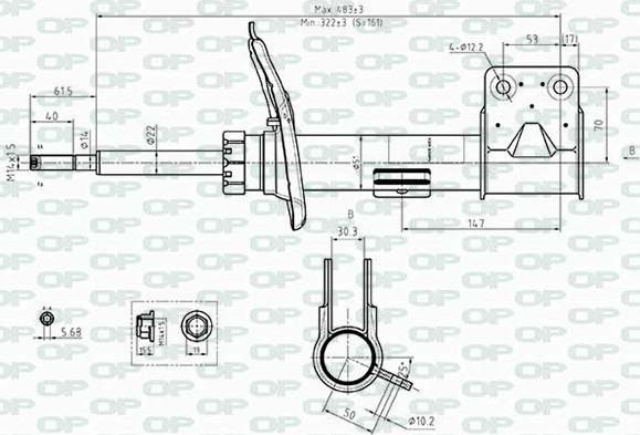 Open Parts SAB8482.31 - Amortizator furqanavto.az