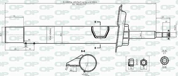 Open Parts SAB8437.31 - Amortizator furqanavto.az