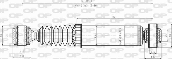 Open Parts SAB8420.12 - Amortizator furqanavto.az