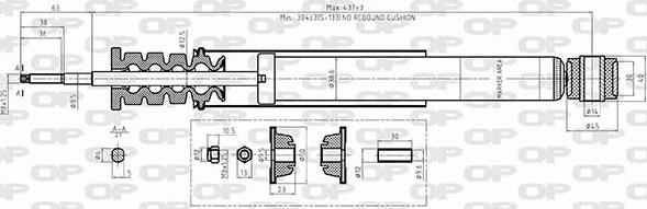 Open Parts SAB8590.32 - Amortizator furqanavto.az