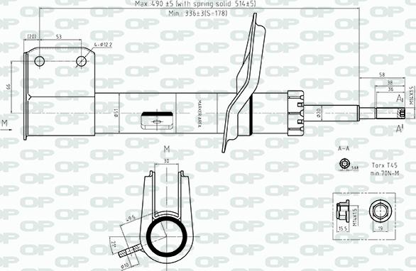 Open Parts SAB8555.31 - Amortizator furqanavto.az