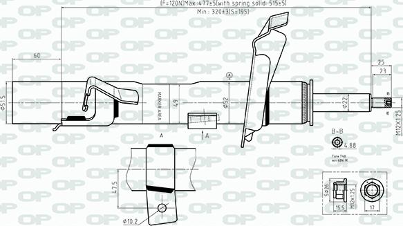 Open Parts SAB8560.31 - Amortizator furqanavto.az