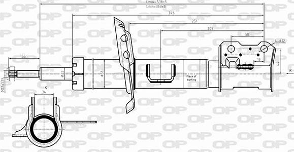 Open Parts SAB8648.31 - Amortizator furqanavto.az