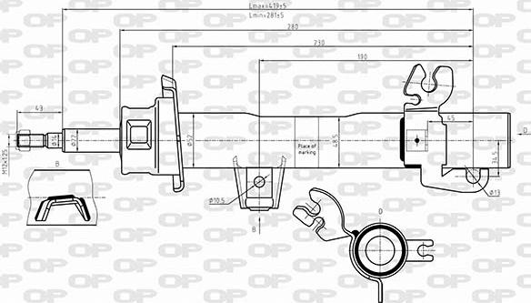 Open Parts SAB8650.31 - Amortizator furqanavto.az