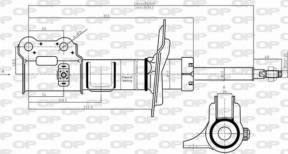 Open Parts SAB8628.31 - Amortizator furqanavto.az