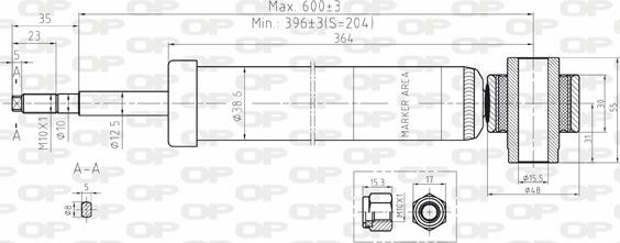Open Parts SAB8094.32 - Amortizator furqanavto.az