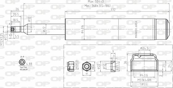 Open Parts SAB8095.11 - Amortizator furqanavto.az