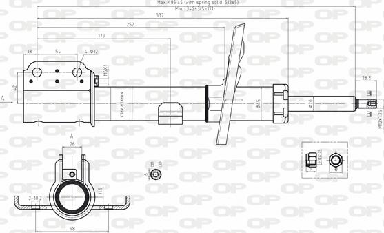 Open Parts SAB8090.31 - Amortizator furqanavto.az