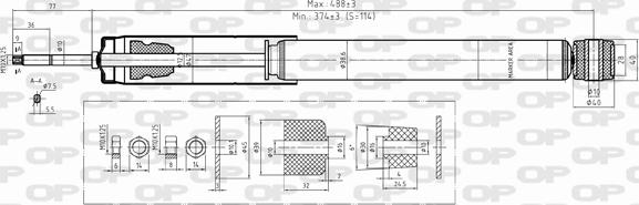 Open Parts SAB8042.32 - Amortizator furqanavto.az