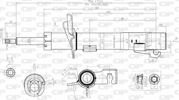 Open Parts SAB8066.31 - Amortizator furqanavto.az