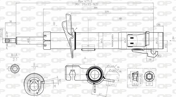 Open Parts SAB8067.31 - Amortizator furqanavto.az