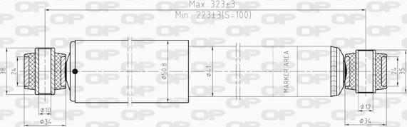 Open Parts SAB8020.32 - Amortizator furqanavto.az