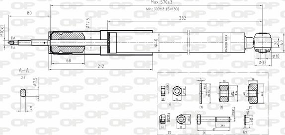 Open Parts SAB8076.32 - Amortizator furqanavto.az