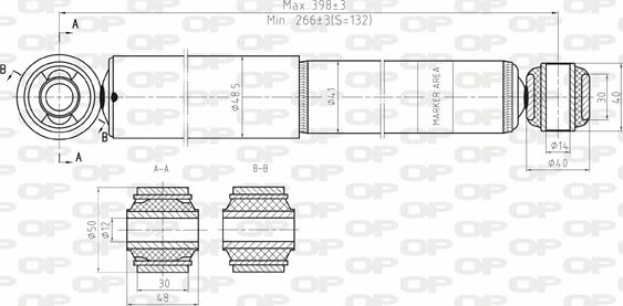 Open Parts SAB8141.32 - Amortizator www.furqanavto.az