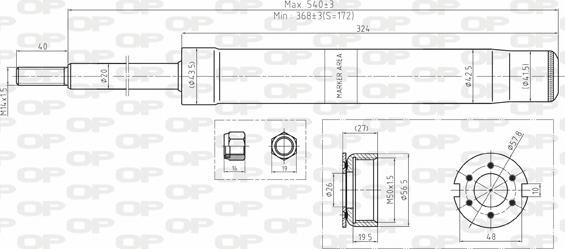 Open Parts SAB8161.31 - Amortizator furqanavto.az