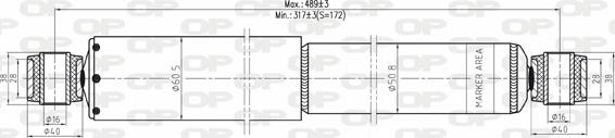 Open Parts SAB8115.32 - Amortizator furqanavto.az