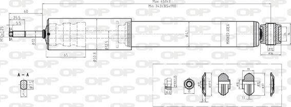 Open Parts SAB8188.12 - Amortizator furqanavto.az