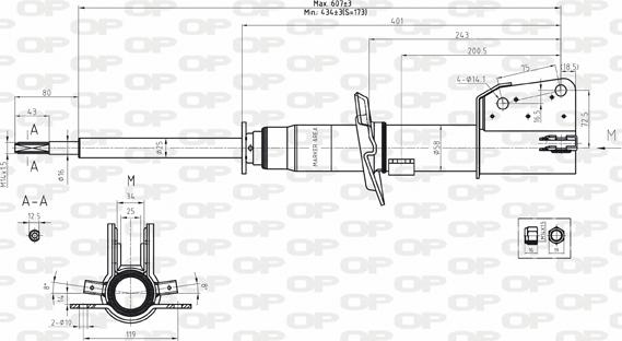 Open Parts SAB8177.31 - Amortizator furqanavto.az