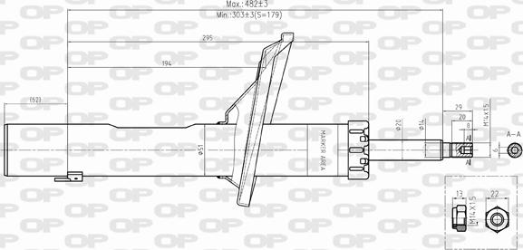 Open Parts SAB8395.11 - Amortizator furqanavto.az