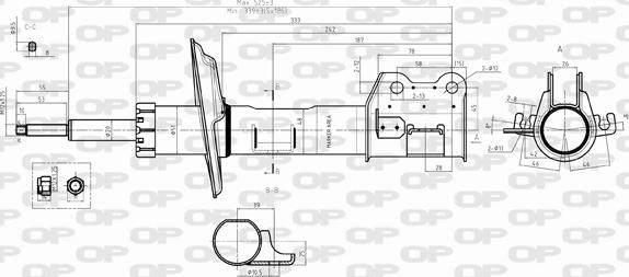 Open Parts SAB8392.31 - Amortizator furqanavto.az