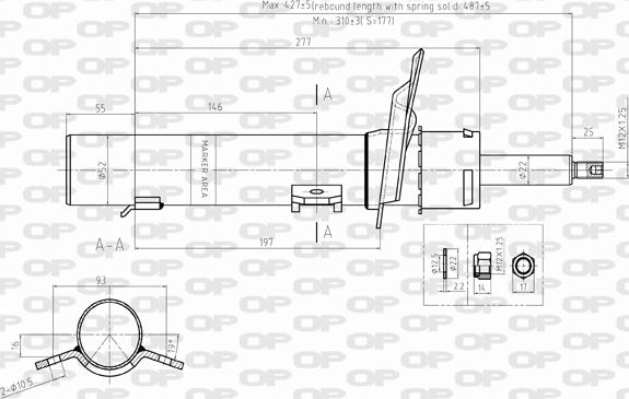 Open Parts SAB8347.31 - Amortizator furqanavto.az