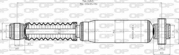 Open Parts SAB8355.32 - Amortizator furqanavto.az