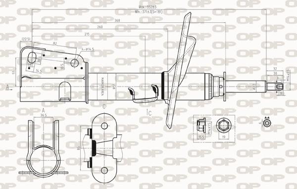 Open Parts SAB8308.31 - Amortizator furqanavto.az