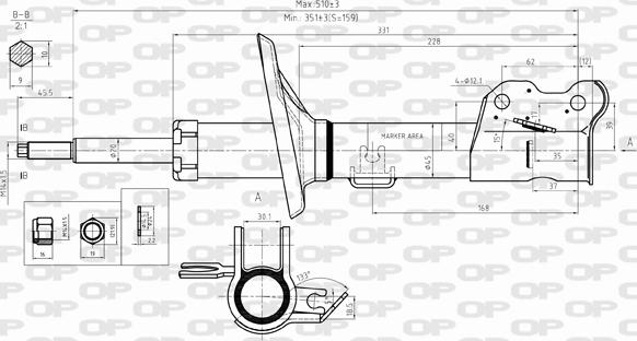 Open Parts SAB8294.31 - Amortizator furqanavto.az