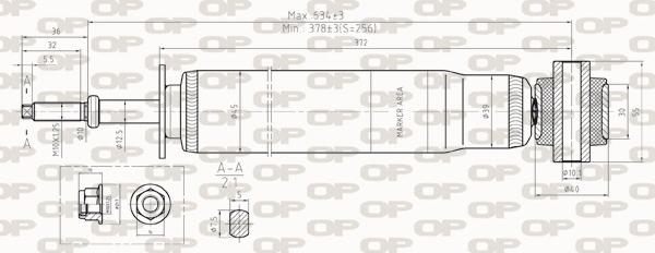 Open Parts SAB8259.32 - Amortizator furqanavto.az