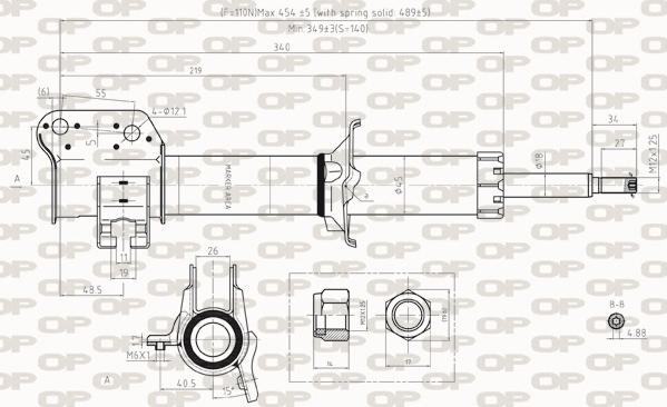 Open Parts SAB8254.31 - Amortizator furqanavto.az