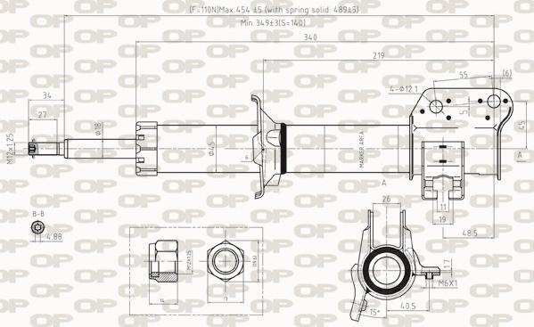 Open Parts SAB8255.31 - Amortizator furqanavto.az