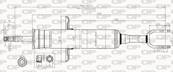 Open Parts SAB8258.31 - Amortizator furqanavto.az