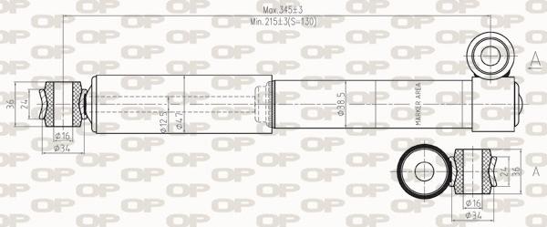 Open Parts SAB8253.32 - Amortizator furqanavto.az