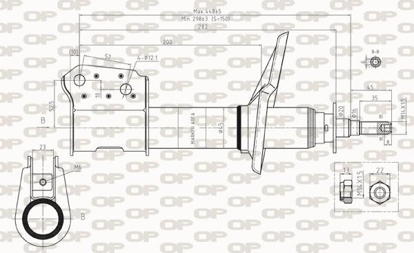 Open Parts SAB8257.31 - Amortizator furqanavto.az