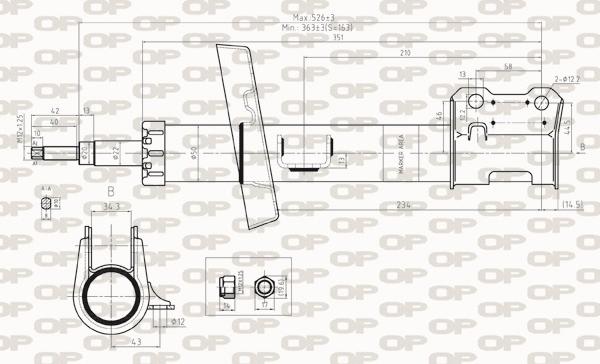 Open Parts SAB8269.31 - Amortizator furqanavto.az