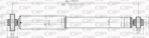 Open Parts SAB8204.32 - Amortizator furqanavto.az