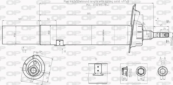 Open Parts SAB8208.31 - Amortizator furqanavto.az