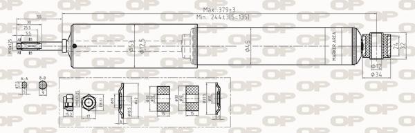 Open Parts SAB8282.31 - Amortizator furqanavto.az