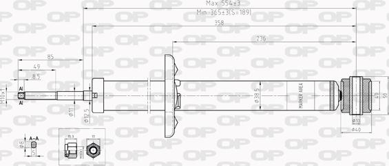 Open Parts SAB8227.32 - Amortizator furqanavto.az