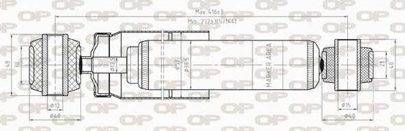 Open Parts SAB8276.32 - Amortizator furqanavto.az