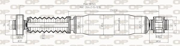 Open Parts SAB8272.32 - Amortizator furqanavto.az