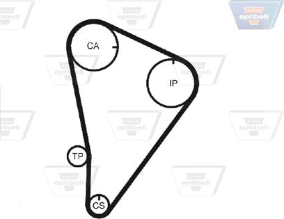 Optibelt ZRK 1059 - Vaxt kəməri furqanavto.az