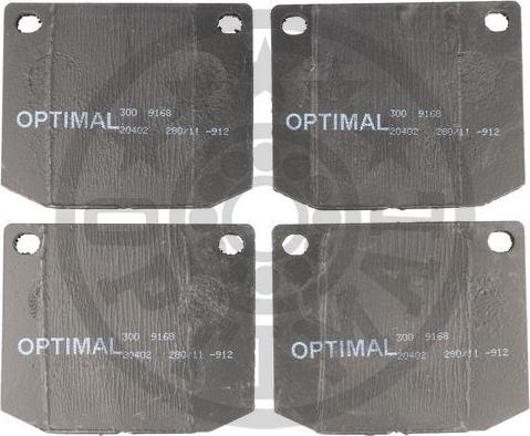 Optimal 9168 - Əyləc altlığı dəsti, əyləc diski furqanavto.az