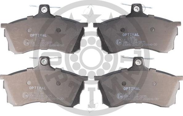 Optimal BP-10056 - Əyləc altlığı dəsti, əyləc diski furqanavto.az