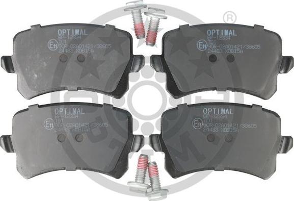 Optimal BP-12334 - Əyləc altlığı dəsti, əyləc diski furqanavto.az