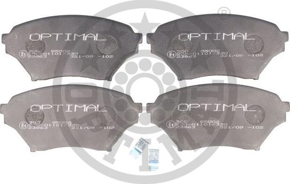 Optimal 85002 - Əyləc altlığı dəsti, əyləc diski furqanavto.az