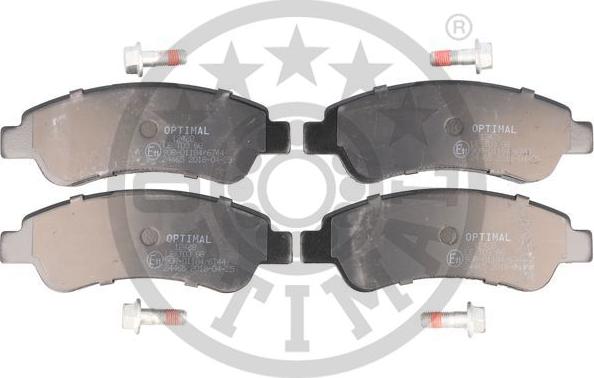 Optimal BP-12428 - Əyləc altlığı dəsti, əyləc diski furqanavto.az