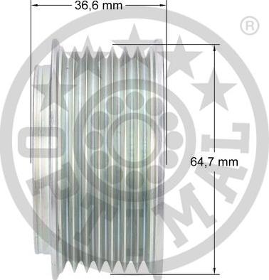 Optimal F5-1092 - Kasnak, alternator, sərbəst dönərli mufta furqanavto.az