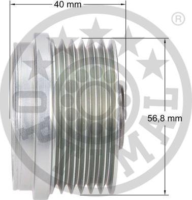 Optimal F5-1069 - Kasnak, alternator, sərbəst dönərli mufta furqanavto.az