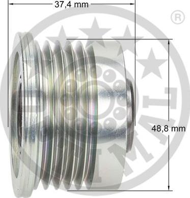 Optimal F5-1036 - Kasnak, alternator, sərbəst dönərli mufta furqanavto.az